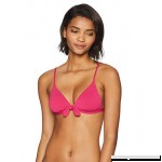MINKPINK Women's Lola Tie Knot Triangle Swimsuit Bikini Top Fuchsia Pink B07B6GN7HR